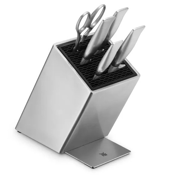 WMF - Ensemble de 6 couteaux de cuisine GRAND GOURMET avec bloc