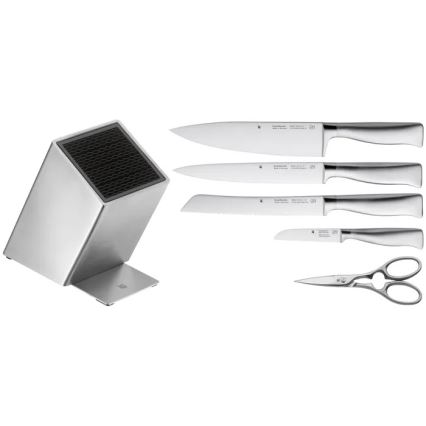 WMF - Ensemble de 6 couteaux de cuisine GRAND GOURMET avec bloc