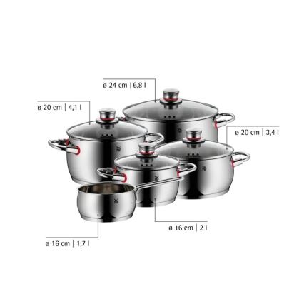 WMF - Ensemble de casseroles QUALITY ONE 5 pièces