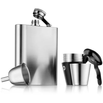 WMF - Ensemble flasque et verres à liqueur MANHATTAN, 6 pièces