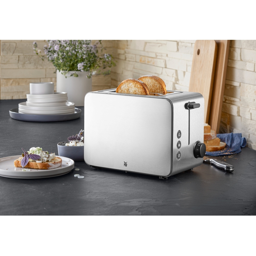 WMF - Grille-pain à deux fentes LONO 1050 W/230 V en acier inoxydable