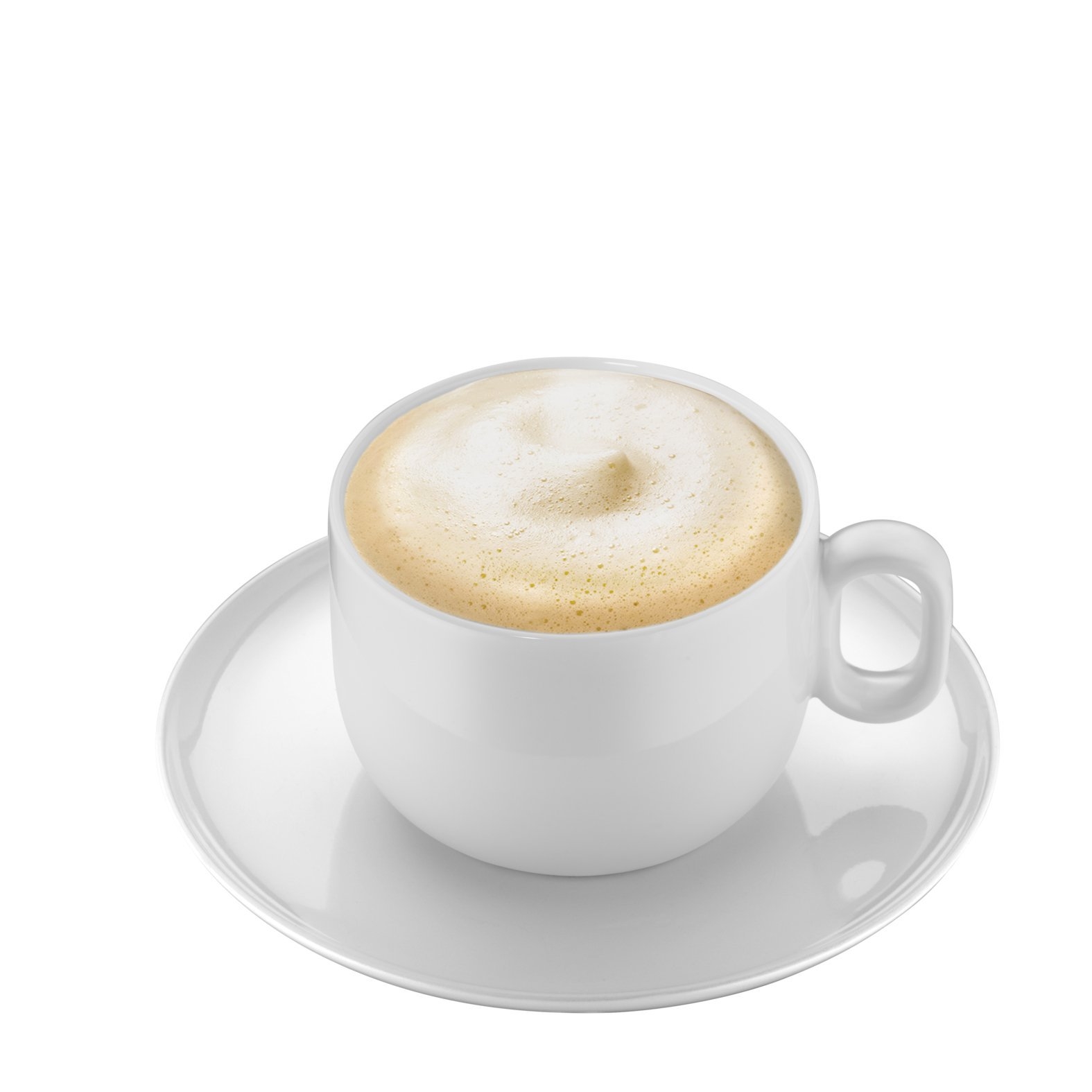 Set De 4 Tasses à Cappuccino Avec Soucoupes - 200 Ml - Céramique épaisse - Motifs Modernes - Cadeau Chic