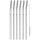 WMF - LOT 6x Pailles en acier inoxydable BARIC + brosse de nettoyage