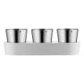 WMF - Pot à herbes aromatiques auto-arrosant 3pcs GOURMET blanc/acier inoxydable