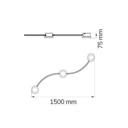 Wofi 10184 - Spot LED à intensité variable LIMA 3xLED/7W/230V 3000K