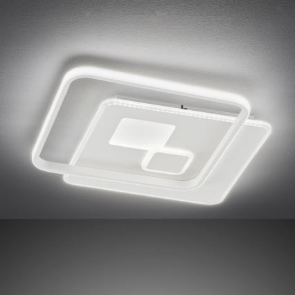 Wofi 11620 - Plafonnier à intensité variable AKON LED/43,5W/230V 2700-5500K+ Télécommande