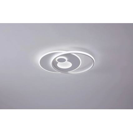 Wofi 11621 - Plafonnier à intensité variable AKON LED/38W/230V 2700-5500K+ Télécommande