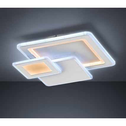 Wofi 11860 - Plafonnier à intensité variable MOLA LED/36W/230V 3000-5500K + Télécommande