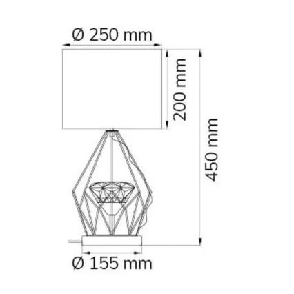 Wofi 11977 - Lampe de table à intensité variable AMY LED/10W/230V