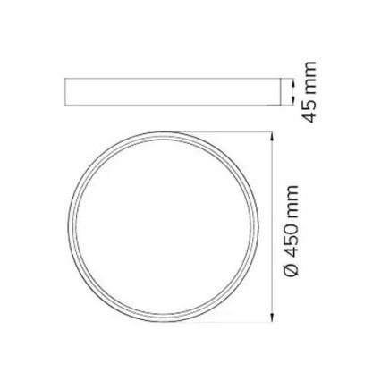 Wofi 12056 - Plafonnier à intensité variable DUBAI LED/27,5W/230V anthracite