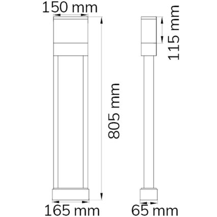 Wofi 12226 - Numéro de maison DIEGO LED/10.5W/230V 3000K IP54