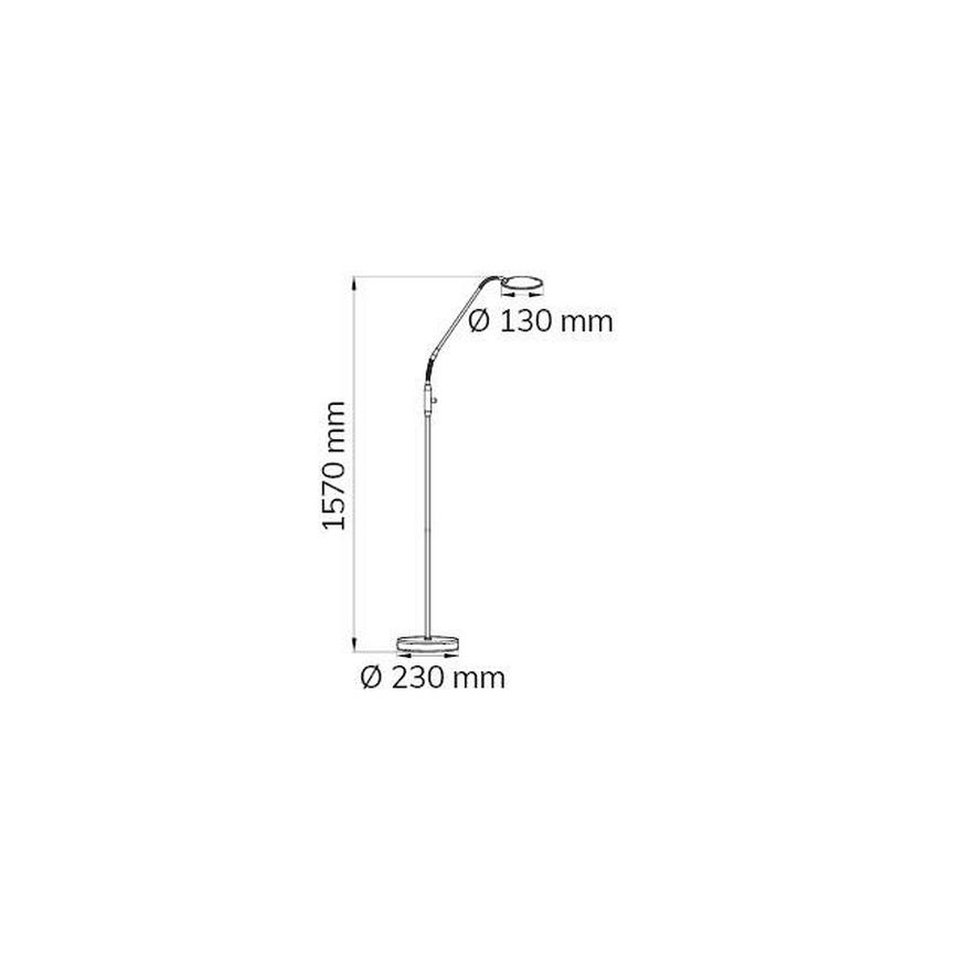 Wofi 3006.01.32.9000 - Lampadaire à intensité variable TWIN LED/4,6W/230V