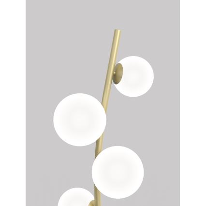 Wofi 3014-901 - Lampadaire LED NANCY 9xG9/3,5W/230V doré/blanc