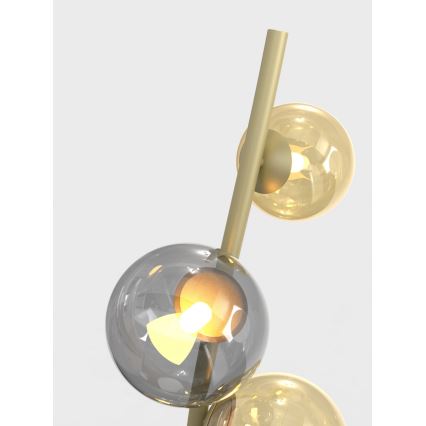 Wofi 3014-904 - Lampadaire LED NANCY 9xG9/3,5W/230V doré/gris