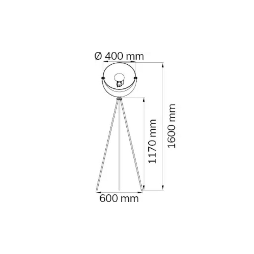 Wofi 3019.01.10.7000 - Lampadaire MONA 1xE27/40W/230V