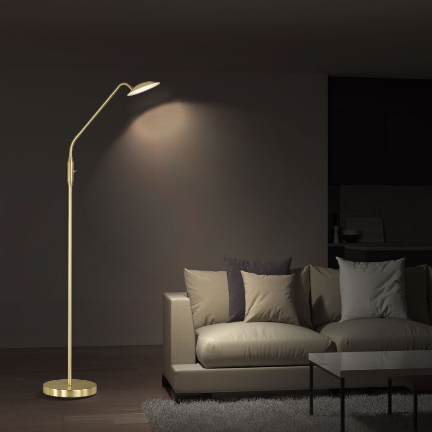 Wofi 3446.01.32.7000 - Lampadaire à intensité variable LED ORTA LED/12W/230V laiton