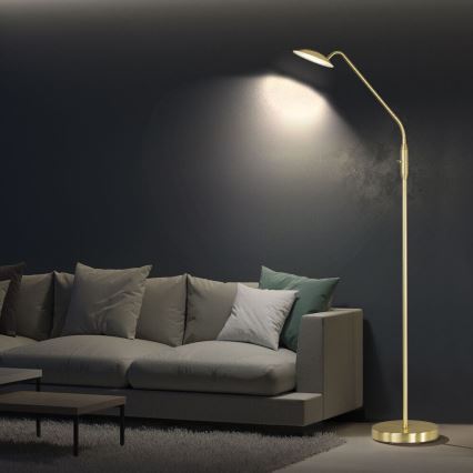 Wofi 3446.01.32.7000 - Lampadaire à intensité variable LED ORTA LED/12W/230V laiton