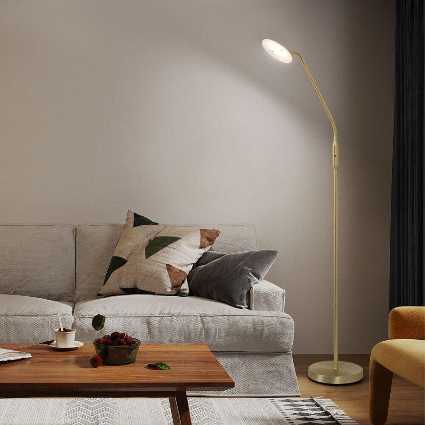 Wofi 3446.01.32.7000 - Lampadaire à intensité variable LED ORTA LED/12W/230V laiton