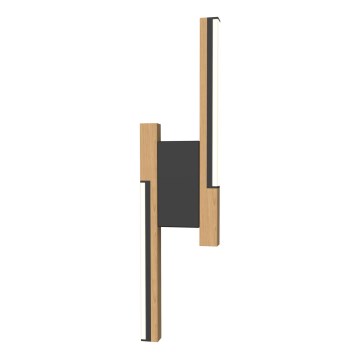Wofi 4031-206- Applique murale LED dimmable PALERMO 11W/230V en bois d'hévéa