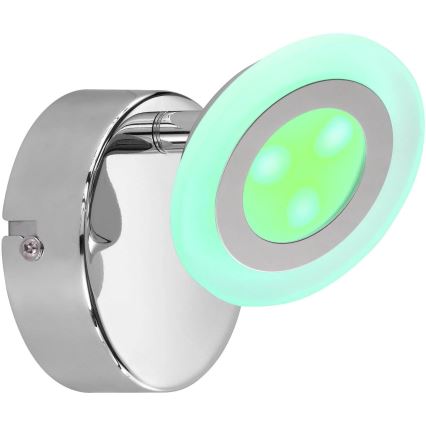 Wofi 4228.02.01.6000- Spot à intensité variable RGB GEMMA LED/5W/230V + Télécommande