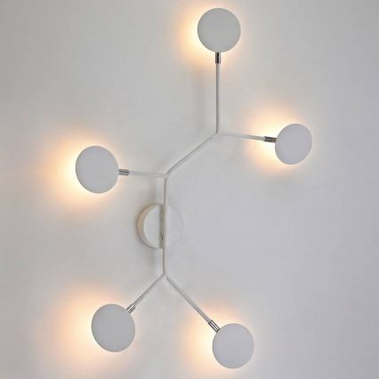 Wofi 446604109000 - Applique murale BELIZE 5xLED/5W/230V 3000K blanc