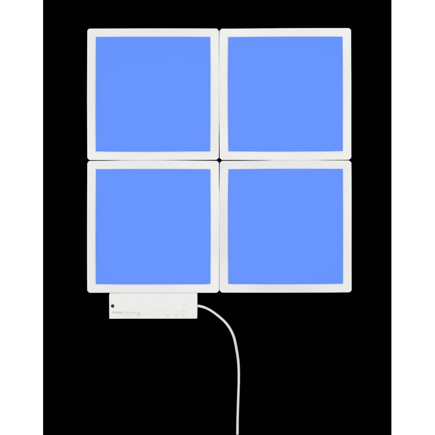 Wofi 4506.04.06.9000 - LOT 4x Luminaire à intensité variable LED RGB  LED/2W/230V + Télécommande