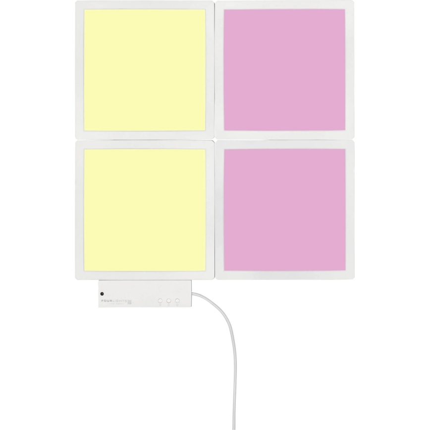 Wofi 4506.04.06.9000 - LOT 4x Luminaire à intensité variable LED RGB  LED/2W/230V + Télécommande