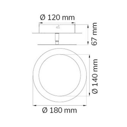 Wofi 451701709000 - Applique murale SLIGO LED/6W/230V chrome mat