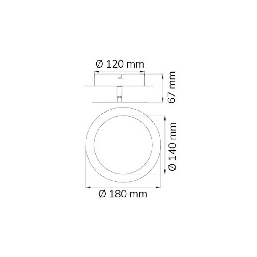 Wofi 451701709000 - Applique murale SLIGO LED/6W/230V chrome mat