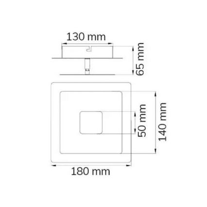 Wofi 451801159000 - Applique murale LED ENNIS LED/6W/230V doré