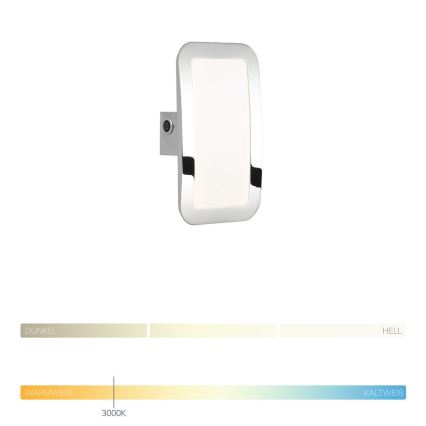 Wofi 4526.01.01.6000 - Applique murale LED à intensité variable SAGA LED/8W/230V