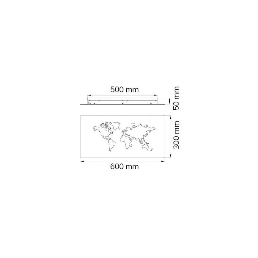 Wofi 4556.01.50.9600 - Applique murale décorative LINDA LED/26W/230V 3000K