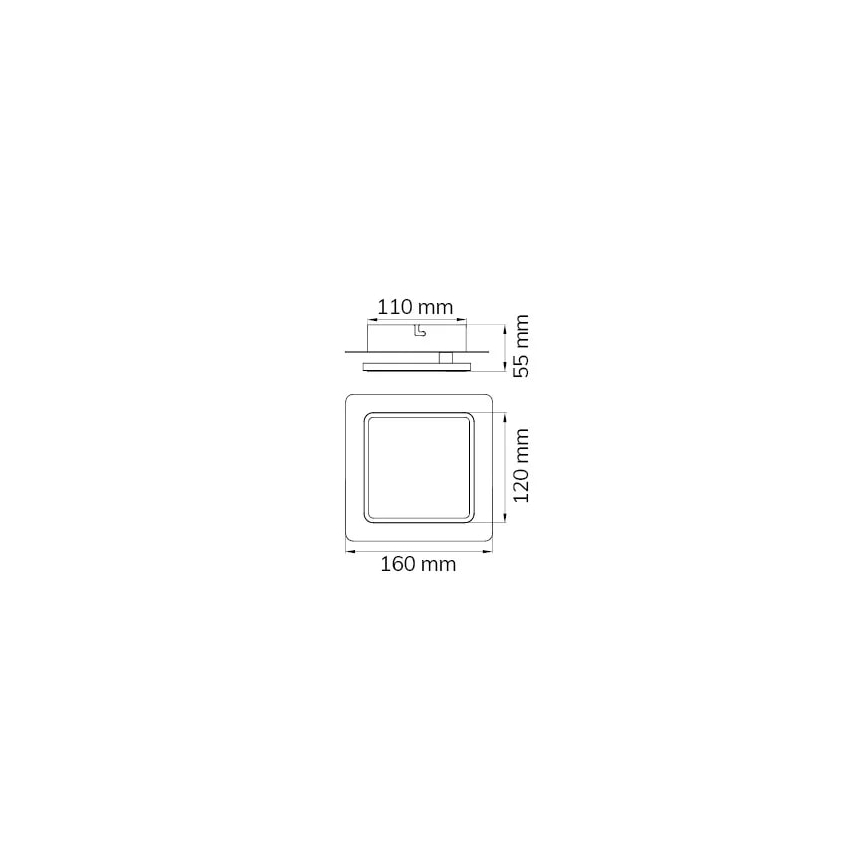 Wofi 4785.01.10.9000 - Applique murale LED SUTTER LED/4,5W/230V 3000K noir