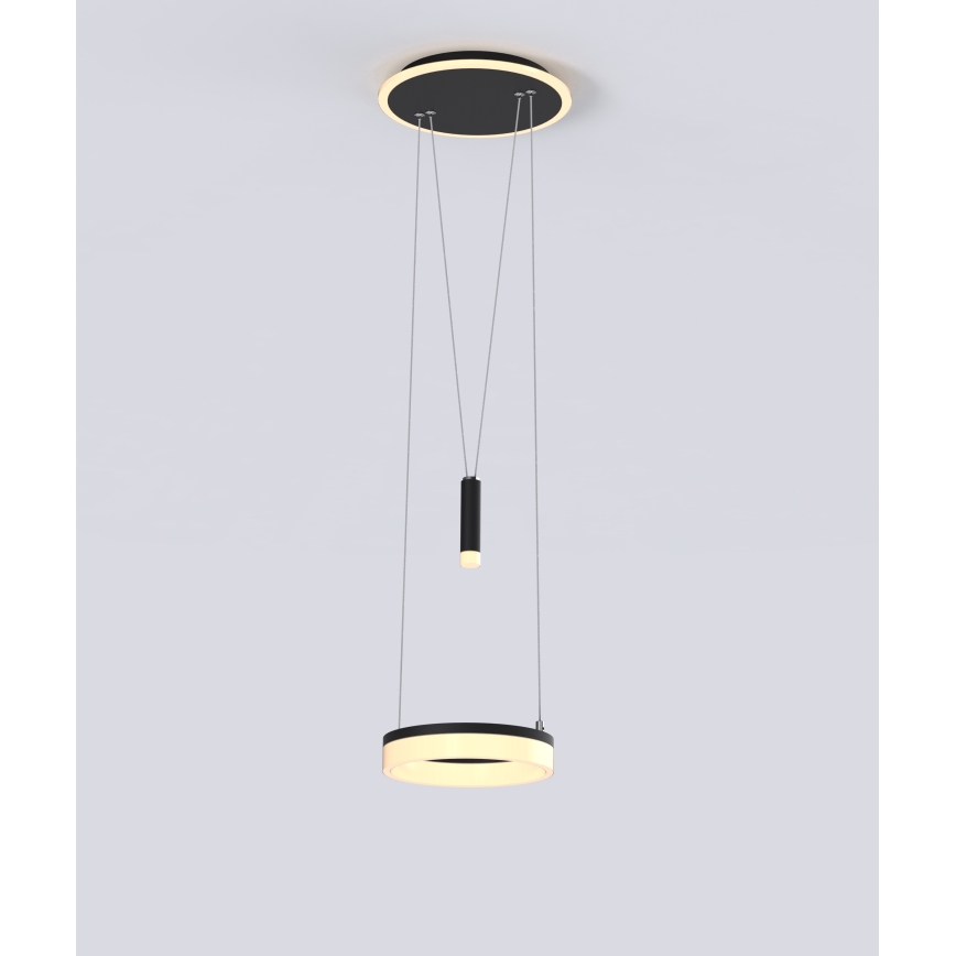 Wofi 6054-302 - Suspension filaire à intensité variable JESSE LED/15,5W/230V noir