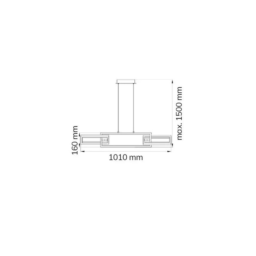 Wofi 6133.03.64.9000 - Suspension filaire à intensité variable LED MURIEL LED/26W/230V