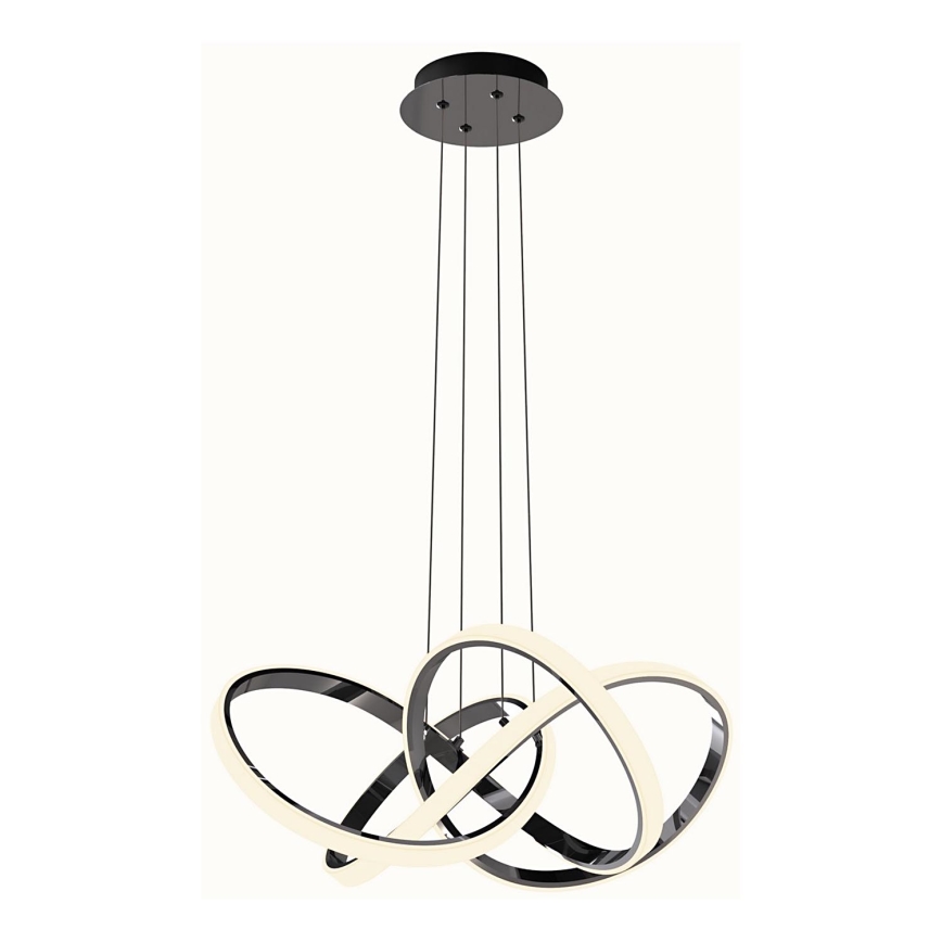 Wofi 6134-105L - Suspension filaire à intensité variable INDIGO LED/50W/230V noir/chrome brillant