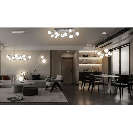 Wofi 7014-807 - Suspension filaire LED NANCY 8xG9/3,5W/230V chrome brillant