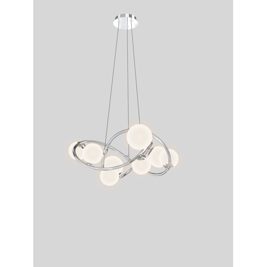 Wofi 7014-807 - Suspension filaire LED NANCY 8xG9/3,5W/230V chrome brillant