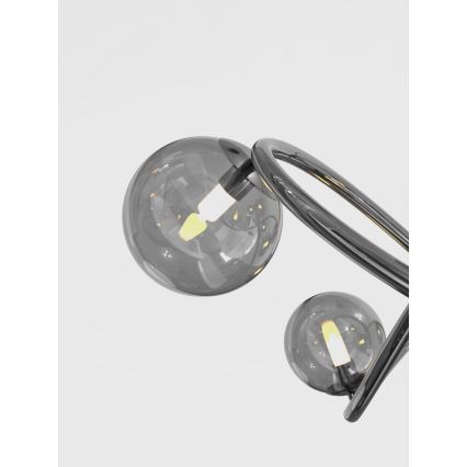 Wofi 8014-205 - Lampe de table LED NANCY 2xG9/3,5W/230V noir/chrome brillant