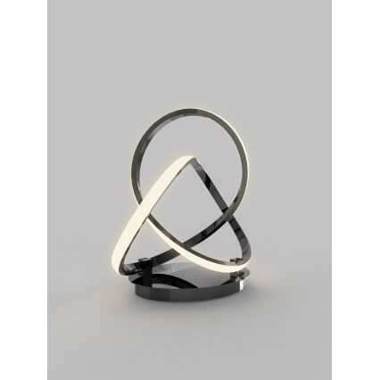 Wofi 8134-105 - Lampe de table tactile à intensité variable INDIGO LED/10,5W/230V noir/chrome brillant