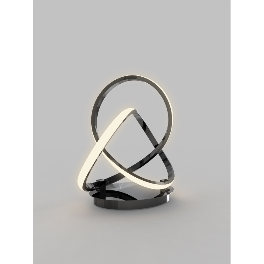 Wofi 8134-105 - Lampe de table tactile à intensité variable INDIGO LED/10,5W/230V noir/chrome brillant