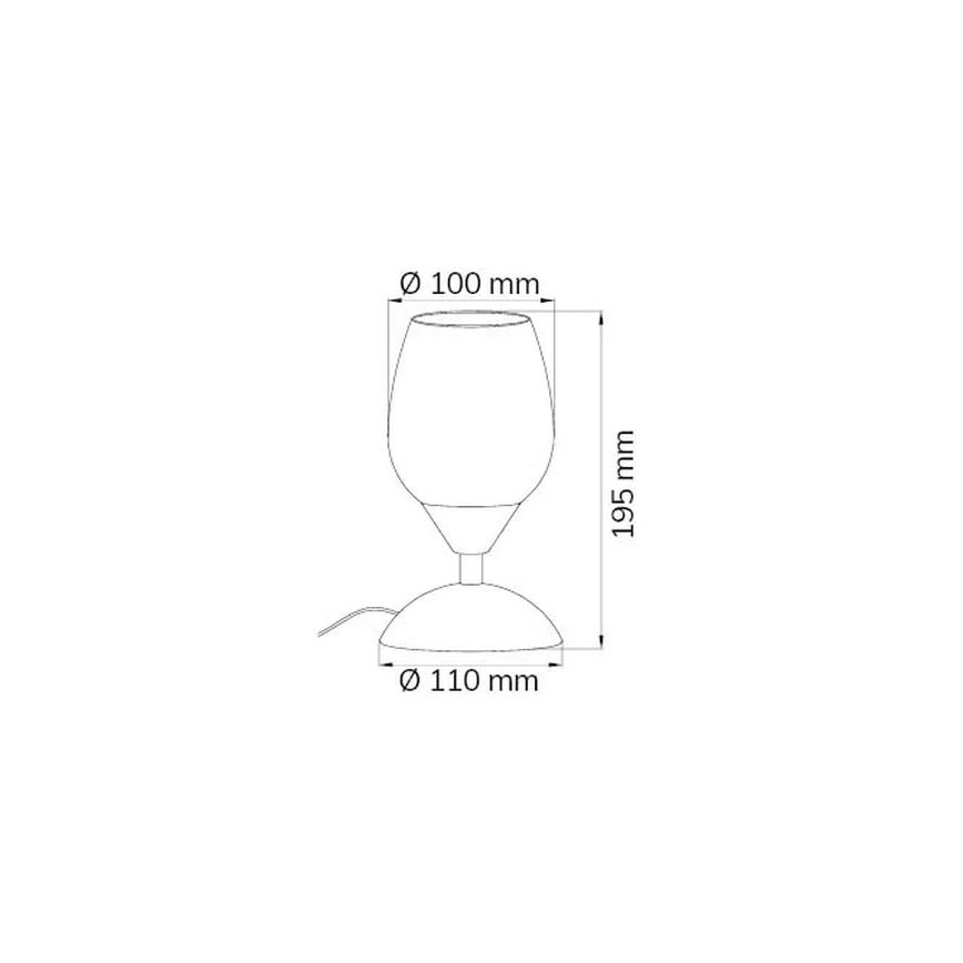 Wofi 814101640500 - Lampe de table tactile à intensité variable FLAME 1xE14/60W/230V