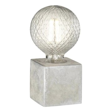 WOFI 8213.01.50.7000 - Lampe de table BROAD 1xE27/10W/230V béton