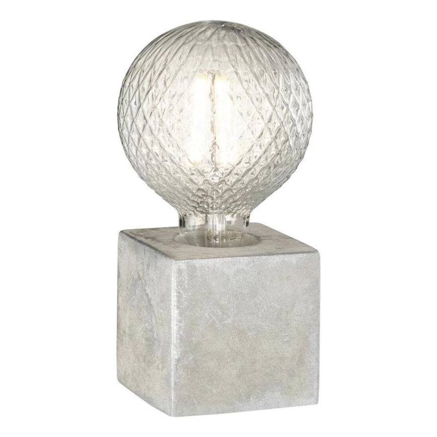 WOFI 8213.01.50.7000 - Lampe de table BROAD 1xE27/10W/230V béton