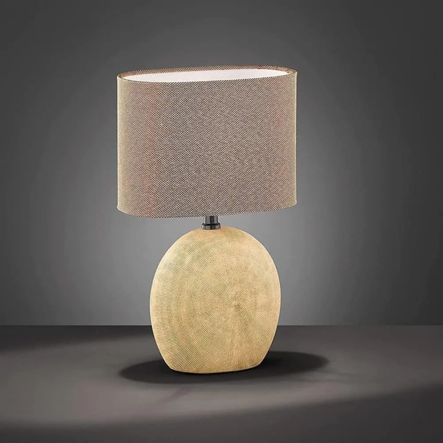 Wofi 845601236000 - Lampe de table CARMEN 1xE14/40W/230V beige