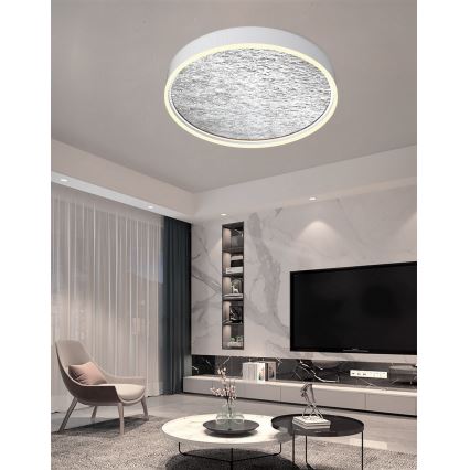 Wofi 9002-103L - Plafonnier à intensité variable BORDEAUX LED/60W/230V argent