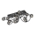 Wofi 9014-1205 - Plafonnier LED NANCY 12xG9/3,5W/230V noir/chrome brillant
