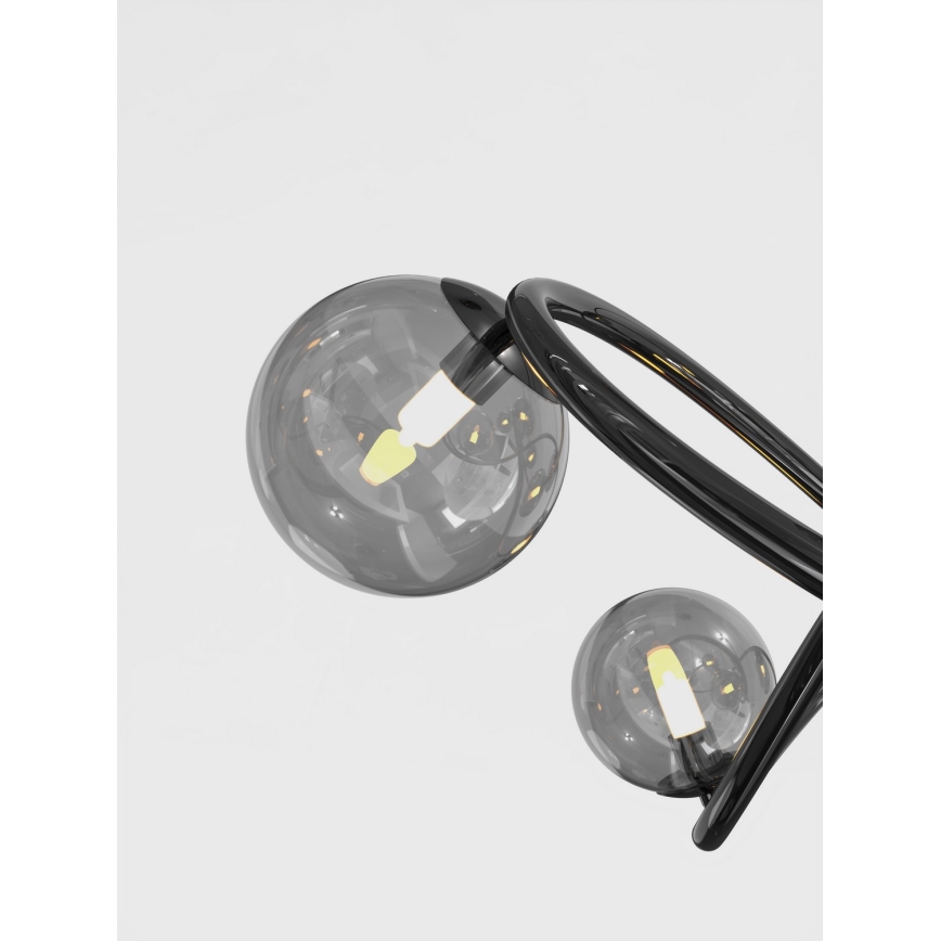 Wofi 9014-1205 - Plafonnier LED NANCY 12xG9/3,5W/230V noir/chrome brillant