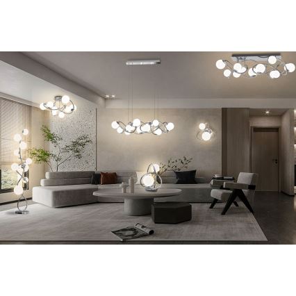 Wofi 9014-807 - Plafonnier LED NANCY 8xG9/3,5W/230V chrome brillant