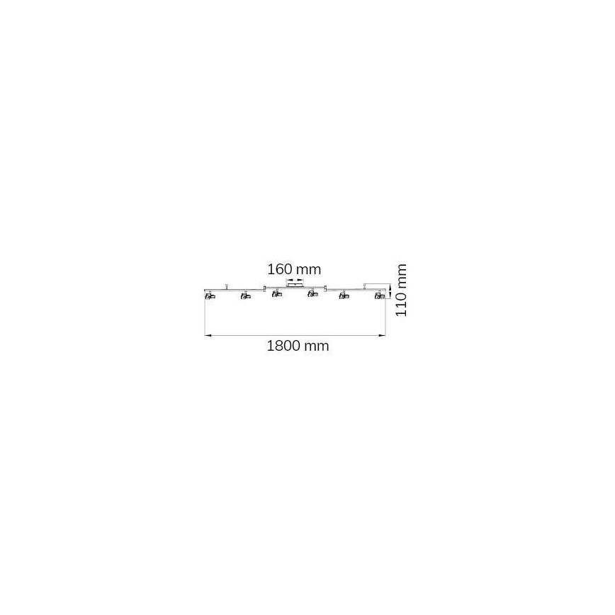 Wofi 9026.06.64.5000 - Spot LED ZARA 6xLED/5,2W/230V